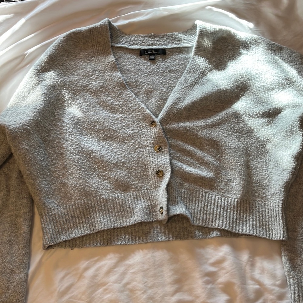 Crop knit sweater